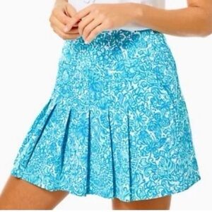 Lilly Pulitzer Luxletic Priska Pleated Skort Took Me By Sunrise Golf Size 0